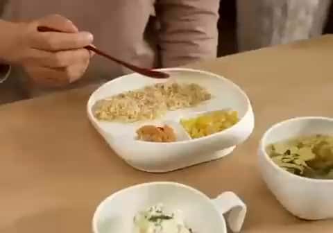 とにかく、すくいやすく 更には、滑りにくい マインディッシュ 特別セット 食事をもっと楽しく♪ とにかく、すくいやすく 更には、滑りにくい