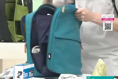 カバッグ はっ水ナイロン ガバッと開く時短リュック “ミニ