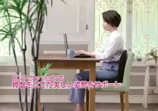 野村寿子開発！ 快適さを持ち歩く バッグ一体型 姿勢サポートクッション　ネイビー ショート動画詳細 - 通販・テレビショッピングのショップチャンネル