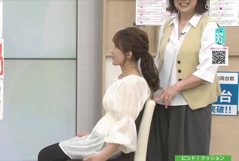 快適な座姿勢に自然に導く バランスサポート クッション“ピント