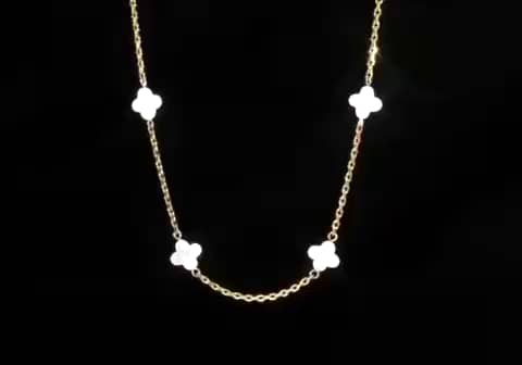 キラレ ステンレス マザーオブパール クローバーモティーフ