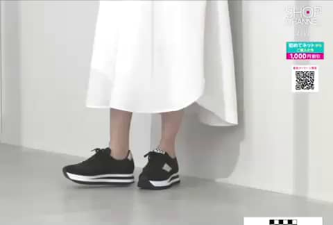 ノーネーム 牛革コンビ 軽量厚底スニーカー “フレックスジョガー