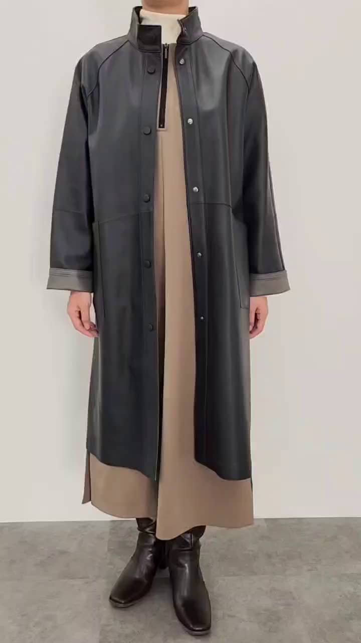 元町ゼラール レザーコート トルコ産ラムレザー【11】リバーシブル ダブルジップ 元町ゼラール 軽くてソフトな風合い！ トルコ産ラムレザー