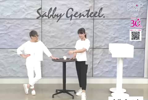 sabby genteel❤シャビージェンティール❤ホワイトステッチプルオーバー sabby genteel❤シャビージェンティール❤ホワイトステッチプル
