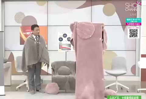 大津毛織　ラムウールブランケット　ショップチャンネル 大津毛織 吸湿発熱ホットテックス マルチに使えて便利な クッション