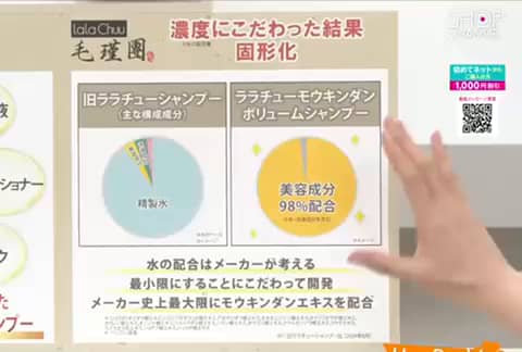 ララチュー 美容成分98．9％配合 1品6機能！ モウキンダン