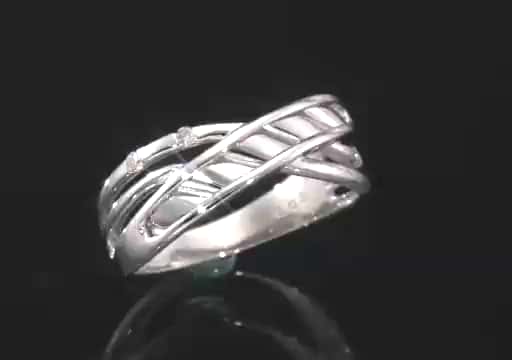 エムイー・ブリランテ プラチナ900 ダイヤモンド クロスウェーブ