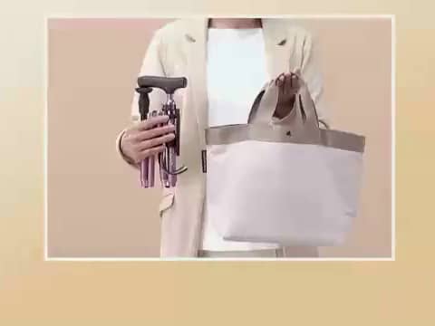 伸縮クッションで快適歩行 スカイステッキ スリムIII 底ゴム