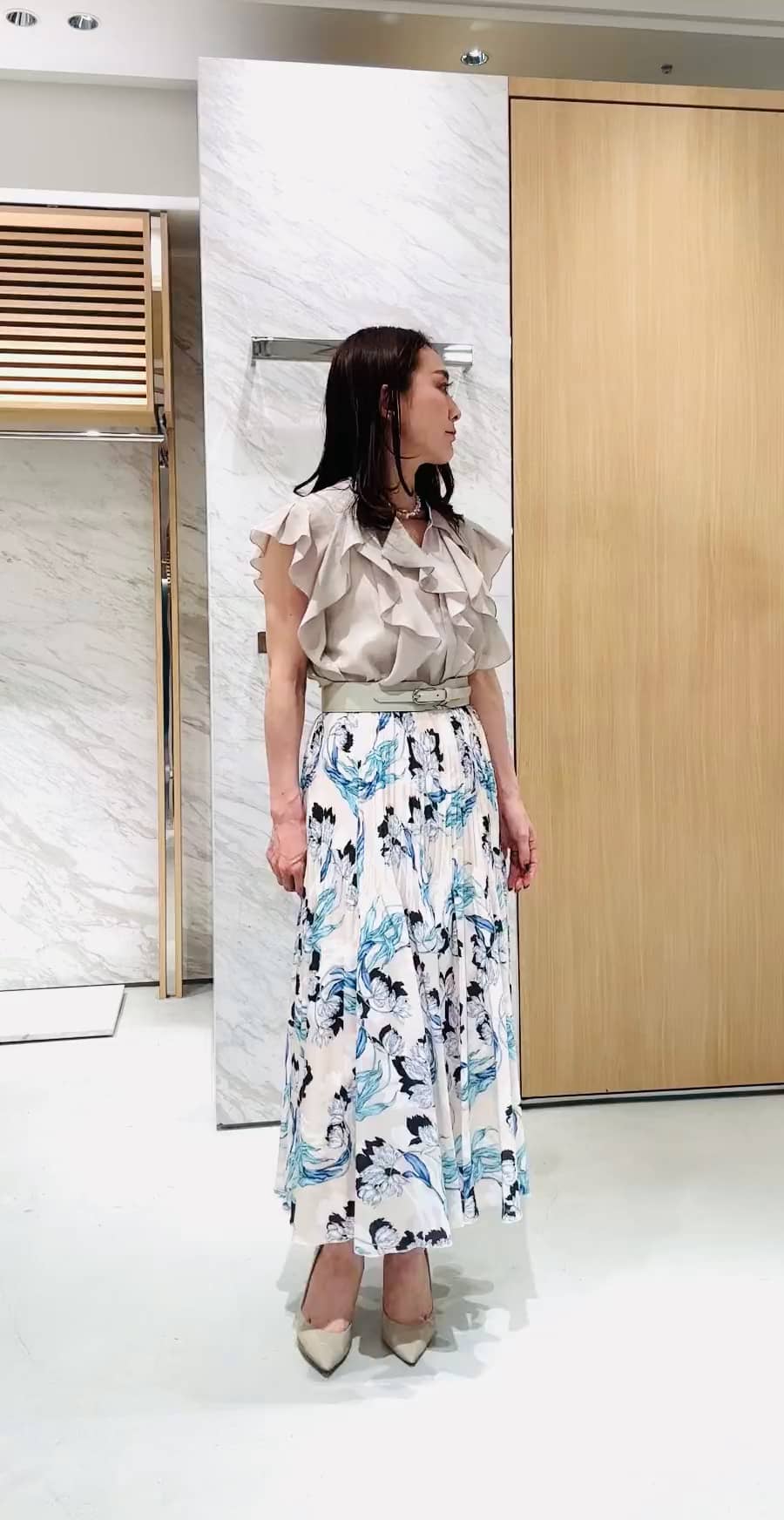 ⭐️新品⭐️ アナイ　ANAYI ¥3.7万　ホースプリント　スカート　サイズ36 STAFF STYLING|ANAYI OFFICIAL ONLINE STORE｜アナイ 公式サイト
