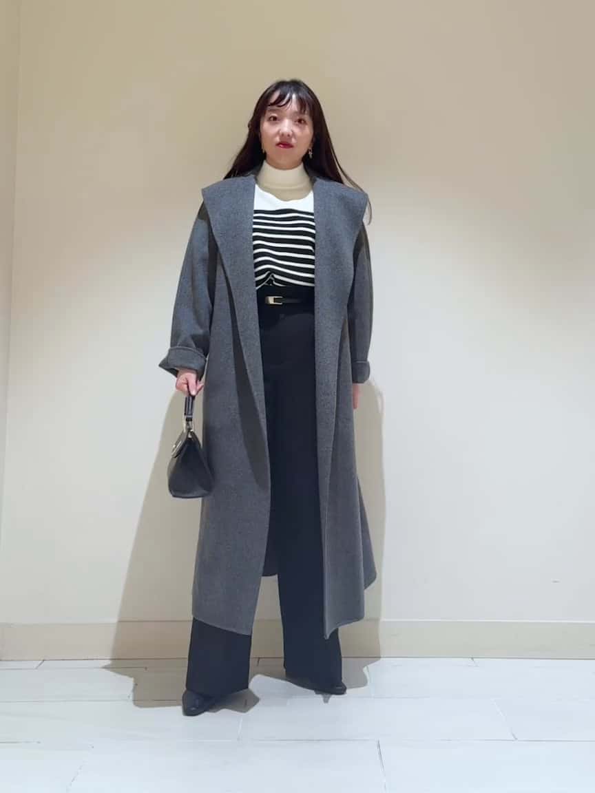 ANAYI アナイ ロングコート ウール95% フード着脱可能 36 S STAFF STYLING|ANAYI OFFICIAL ONLINE STORE｜アナイ 公式サイト