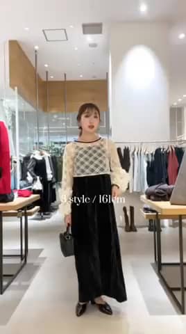 結婚式/オケージョン】シアーチェック×ベロアワンピースSET | Kastane