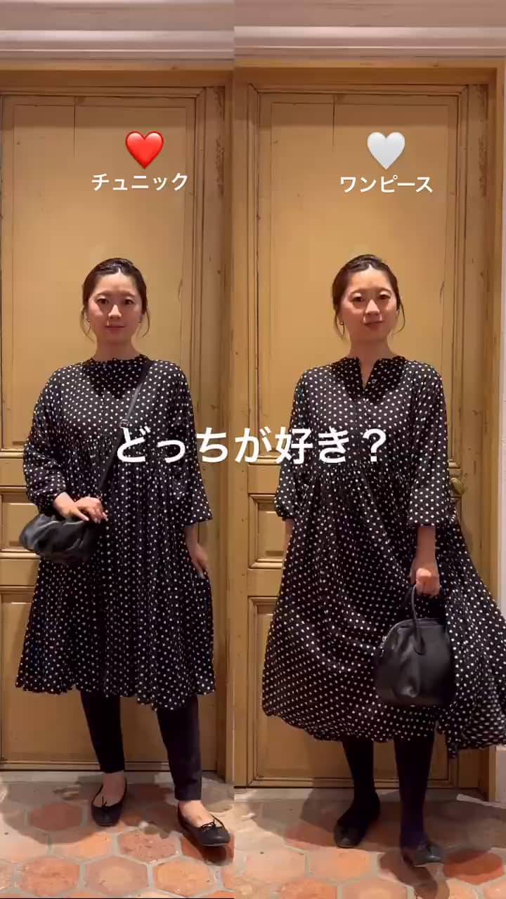 ドットギャザーチュニック | BEARDSLEY(ビアズリー)レディース