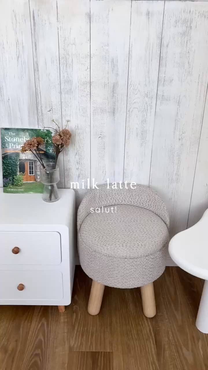 サリュ WEB限定 ウッドマーブルサイドチェスト マルチ milk latte