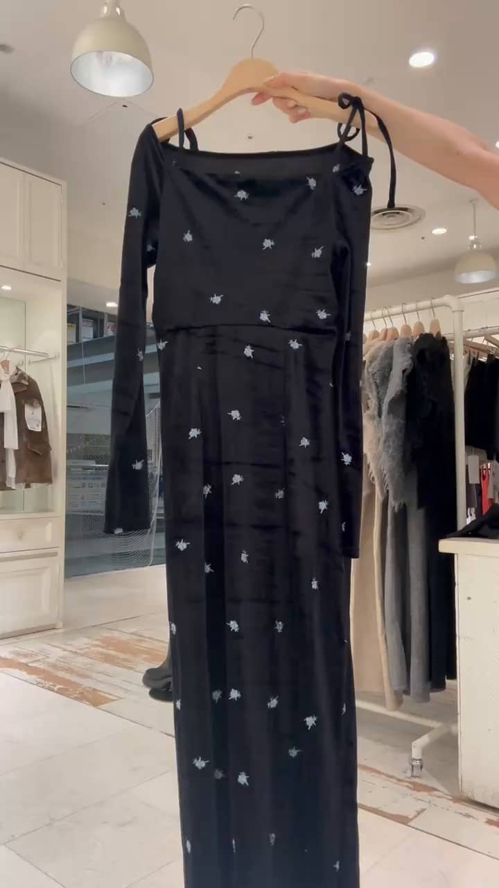 森川企画]フラワーベロアワンピース | mystic(ミスティック)レディース