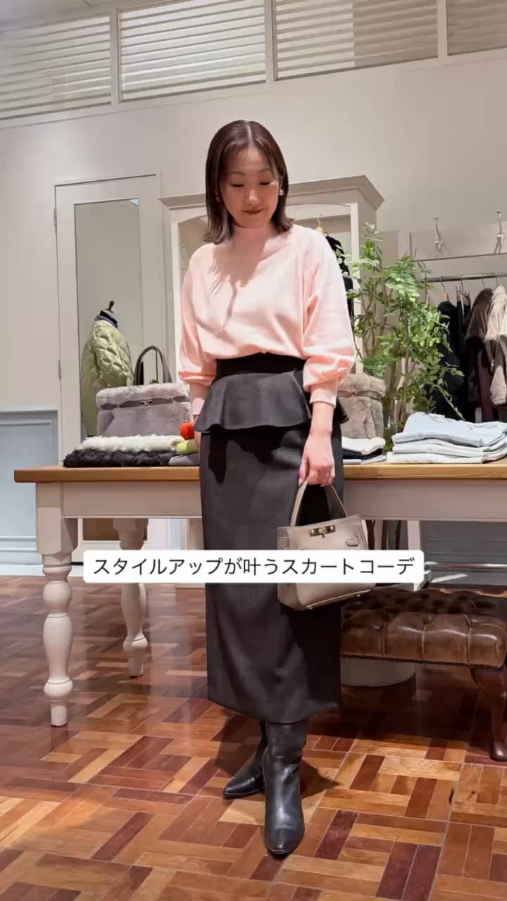 ウォッシャブルペプラムタイトミディスカート | NOLLEY'S(ノーリーズ