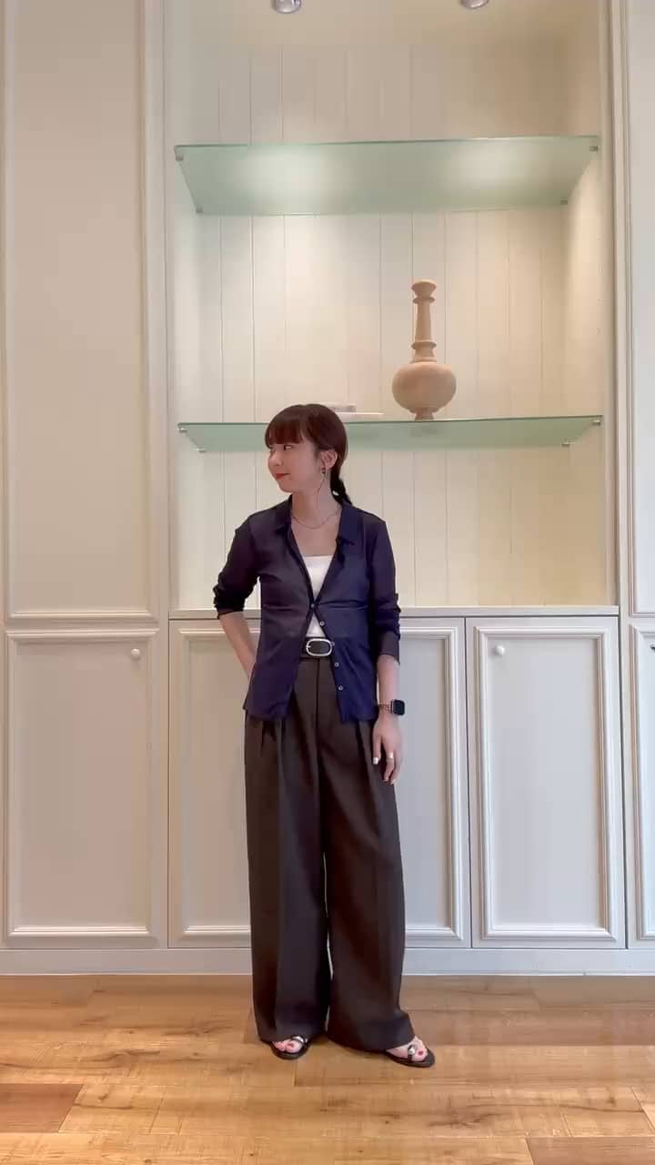 MAQWEL/マクウェル】ウォッシャブル2タックスラックスパンツ