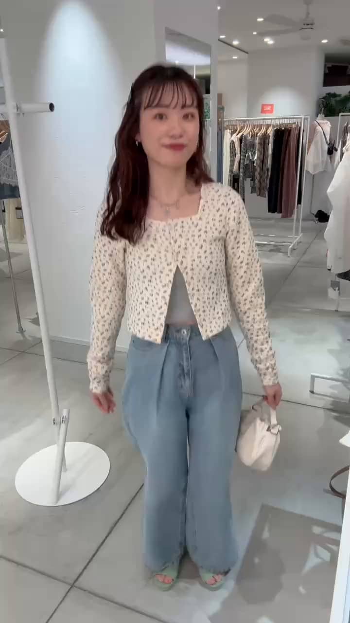 低身長サイズ/2サイズ展開】スーパーワイドネップデニムパンツ