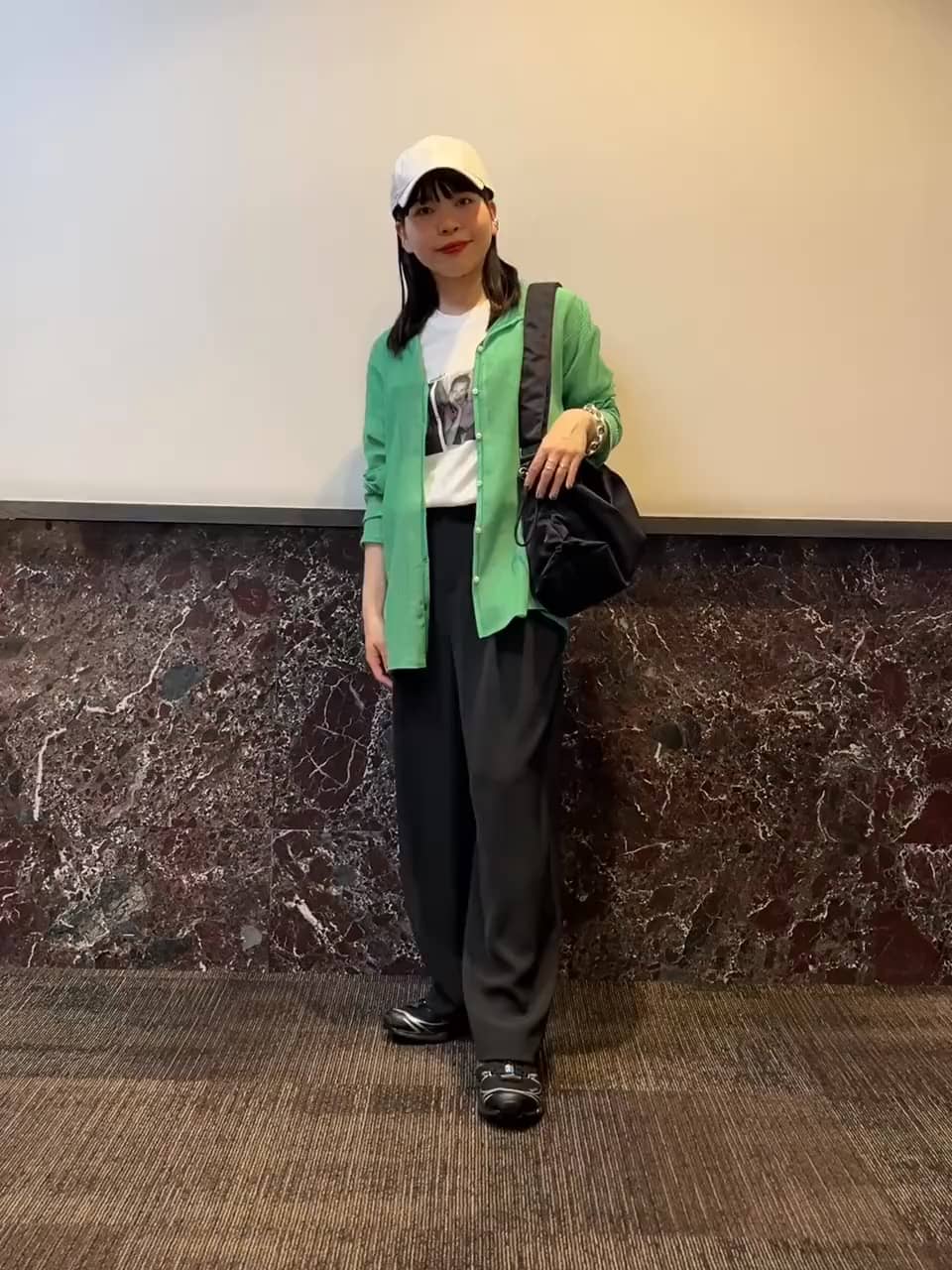 サイドギャザー ショルダーバッグ