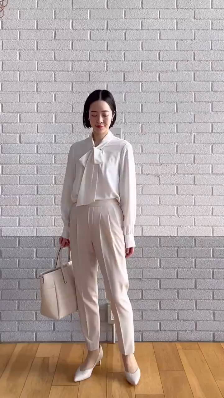 ☆グリーンレーベルリラクシング ユナイテッドアローズ ボウタイブラウス『F』☆ ボウタイ 7分袖 ブラウス ―マシンウォッシャブル・防シワ―