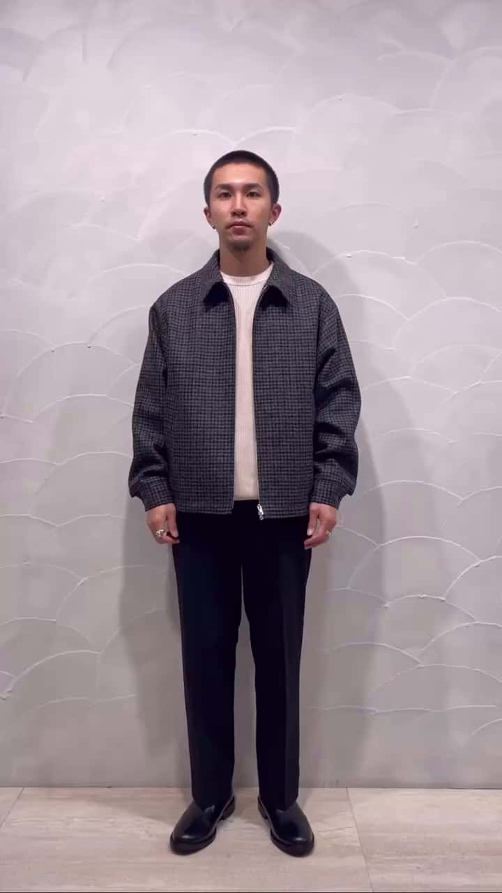 TR ウールブレンド ストレート パンツ