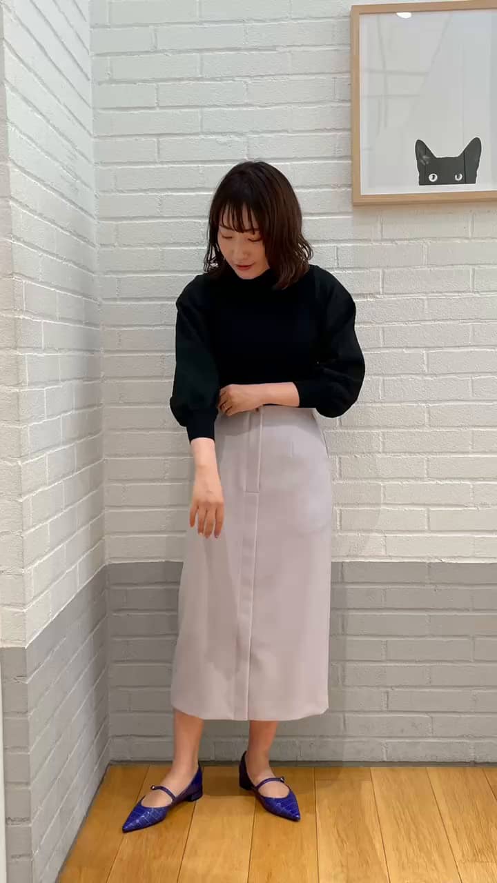 フロントタック スリット タイトスカート ―マシンウォッシャブル