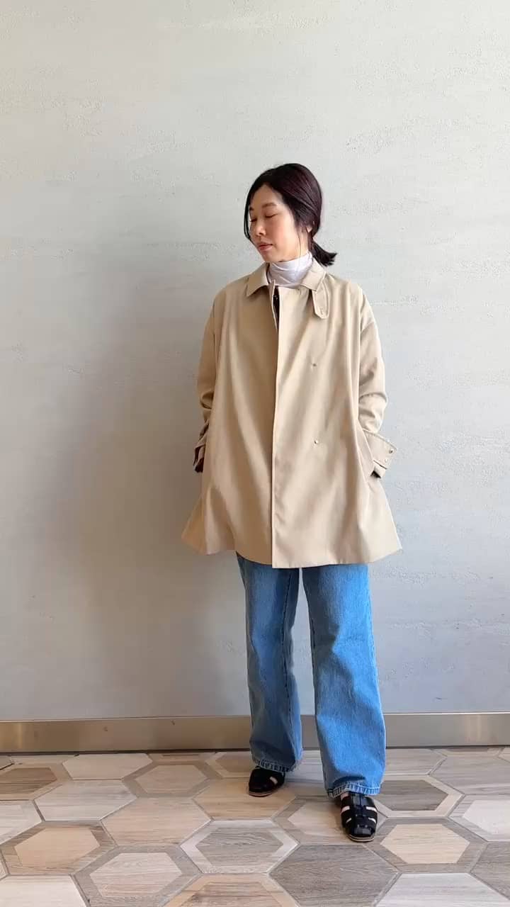 green label relaxing Aライン ステンカラー コート　40 Aライン ステンカラー コート ―撥水―