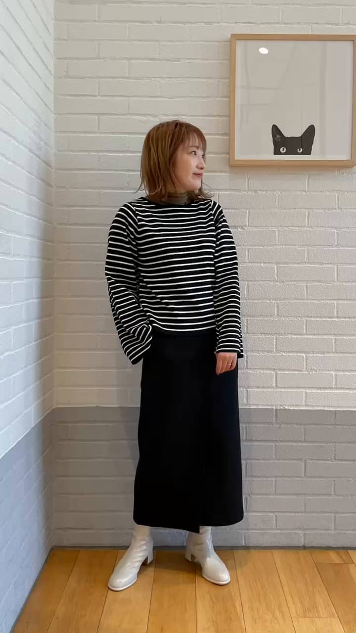 ウールシアー ハイネック プルオーバー ニット