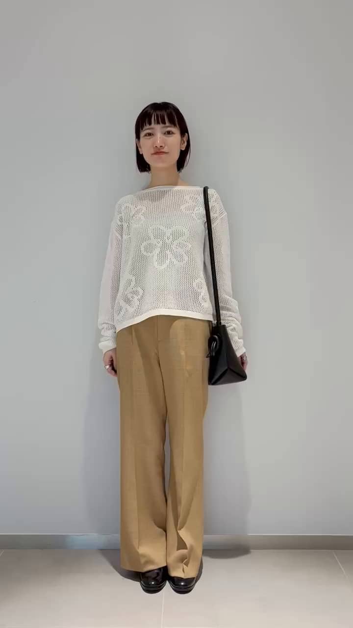 ポリエステル フレアパンツ