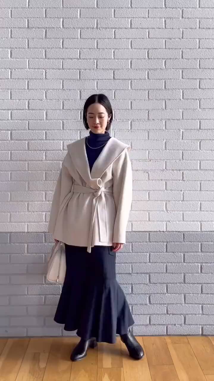 ウールシアー ハイネック プルオーバー ニット