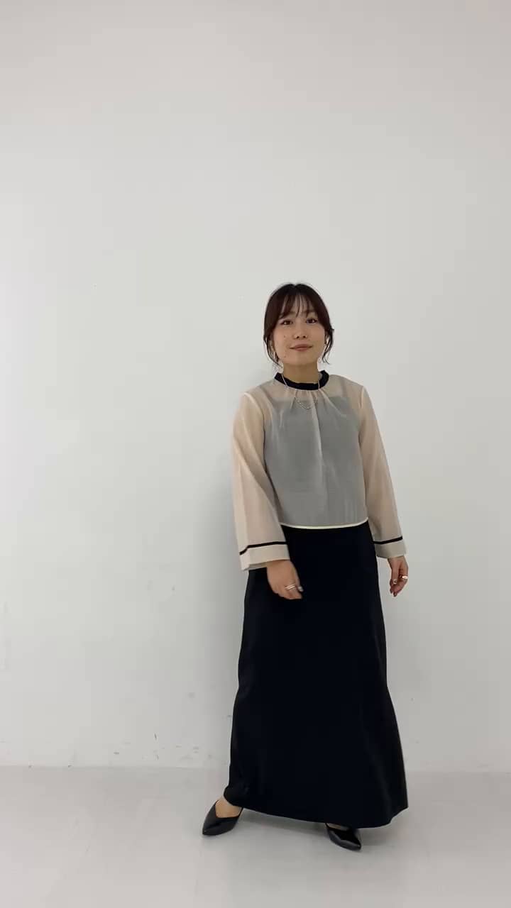 シアー トップス × キャミソール 2WAY ワンピース