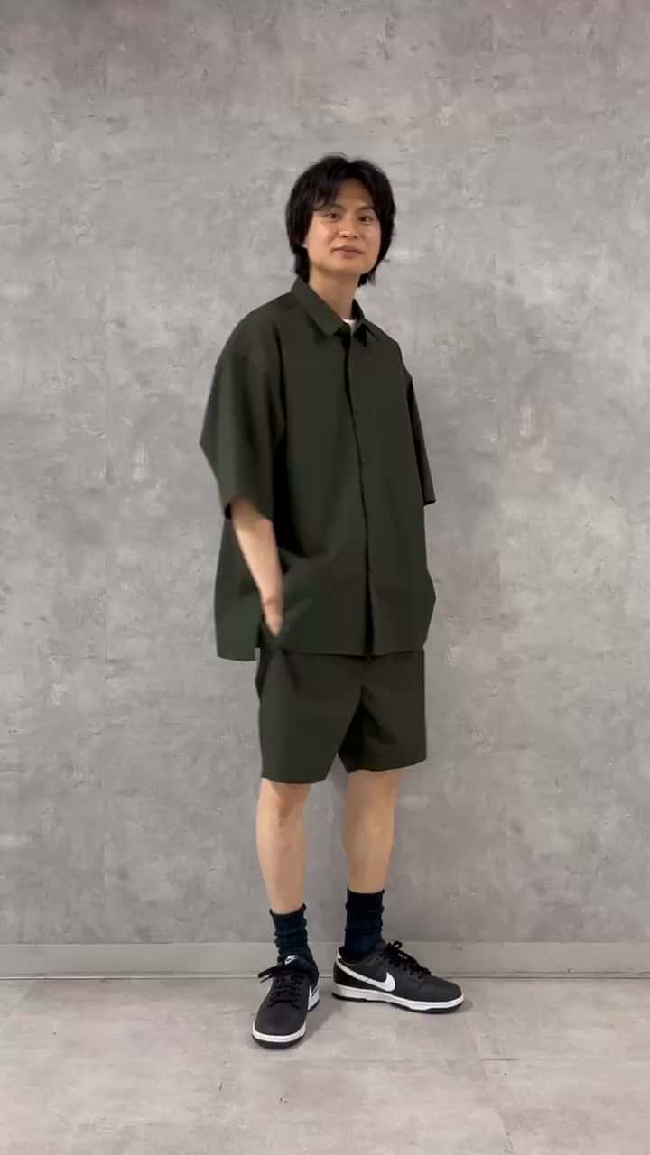 H> SQUARE CUT SHORT SLEEVE SHIRT/shirt