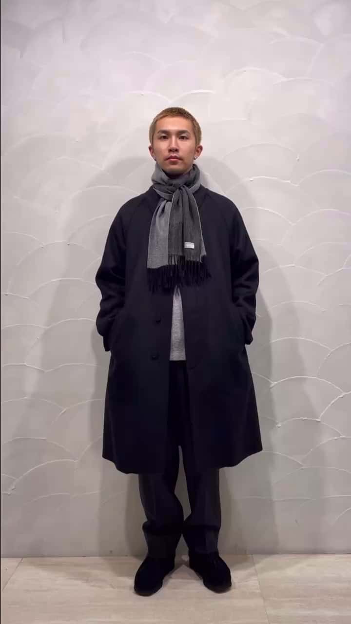 【 カシミヤ 100% 】ユナイテッドアローズ　ベージュ　ストール　リバーシブル PE/RAYON GABARDINE STRETCH SHAWL COLLAR JACKET(M Black): S