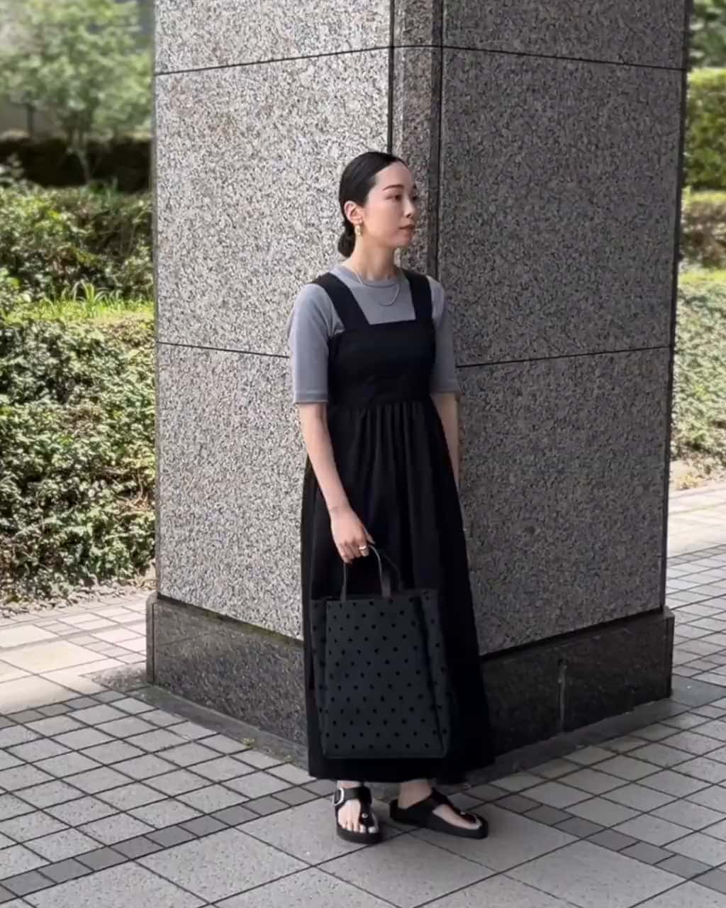 タスラン ステッチ キャミワンピース
