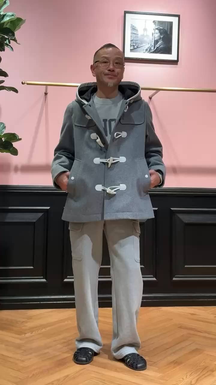 Safari12月号掲載】グレー メルトンダッフルジャケット（ダッフル