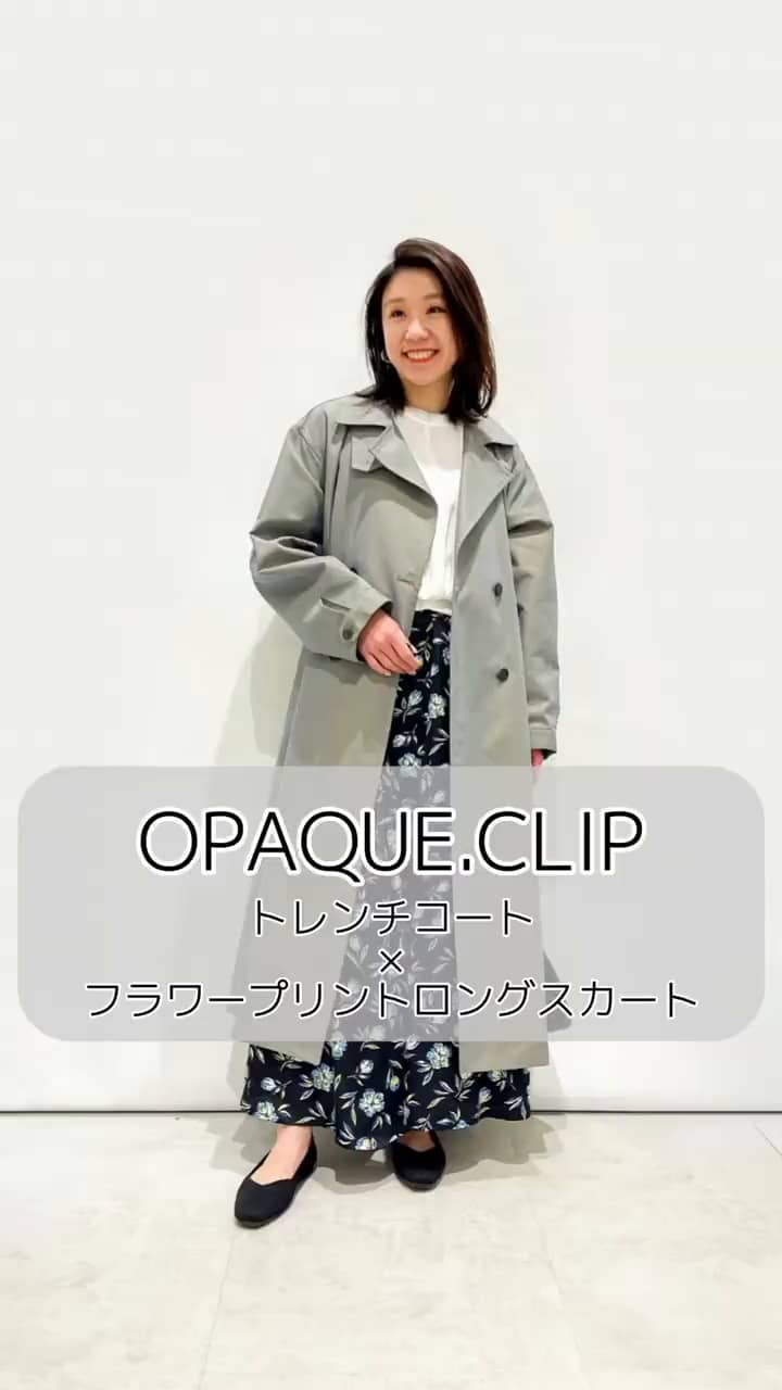 ≪美人百花掲載≫ トレンチコート/スタンドカラー2way【洗える】（トレンチコート） | OPAQUE.CLIP（オペークドットクリップ）| ワールド  オンラインストア | WORLD ONLINE STORE