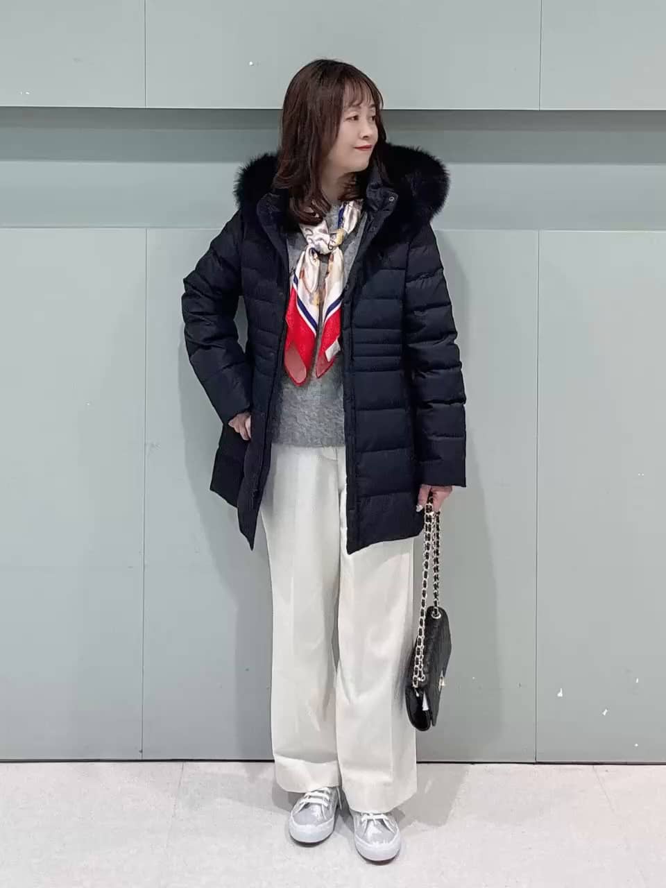 トルソープリントスカーフ（ストール・マフラー） | UNTITLED（アン