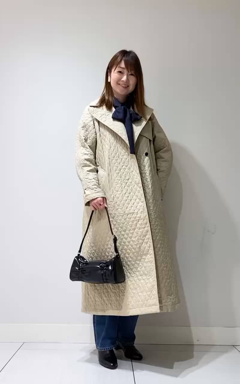 スタイリスト福田麻琴さんコラボ キルティングコート（トレンチ