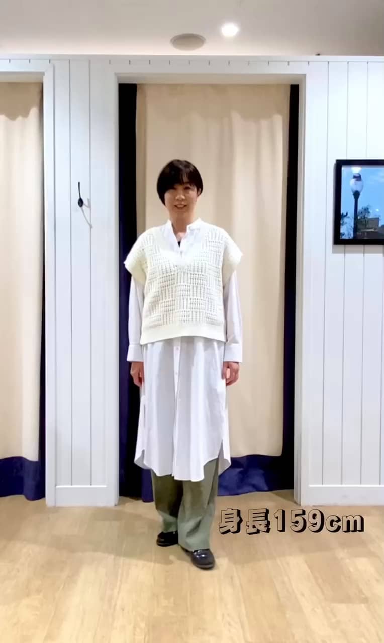 洗える】バンドカラーシャツワンピース（S～L）（マキシ・ロング