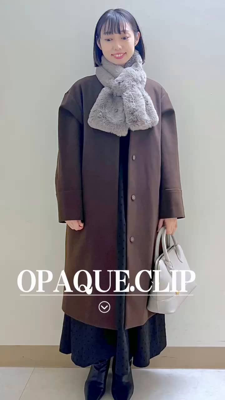 フォックスファーダッフルコート ロング ライトブルー