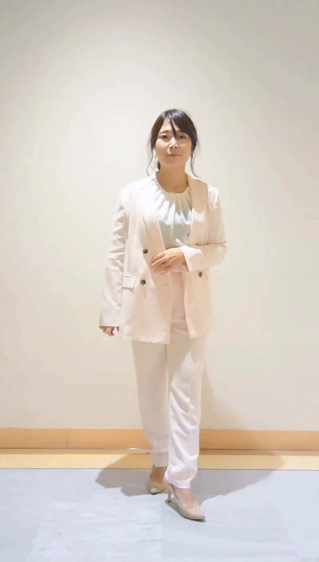 日本製／トリアセテート混】タックデザインブラウス（シャツ・ブラウス