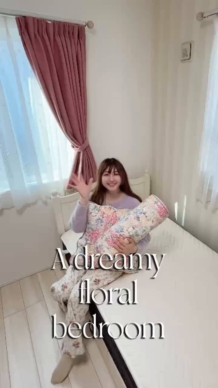 シングル】サーストンブルーム柄 フィットシーツ（ベッド・寝具