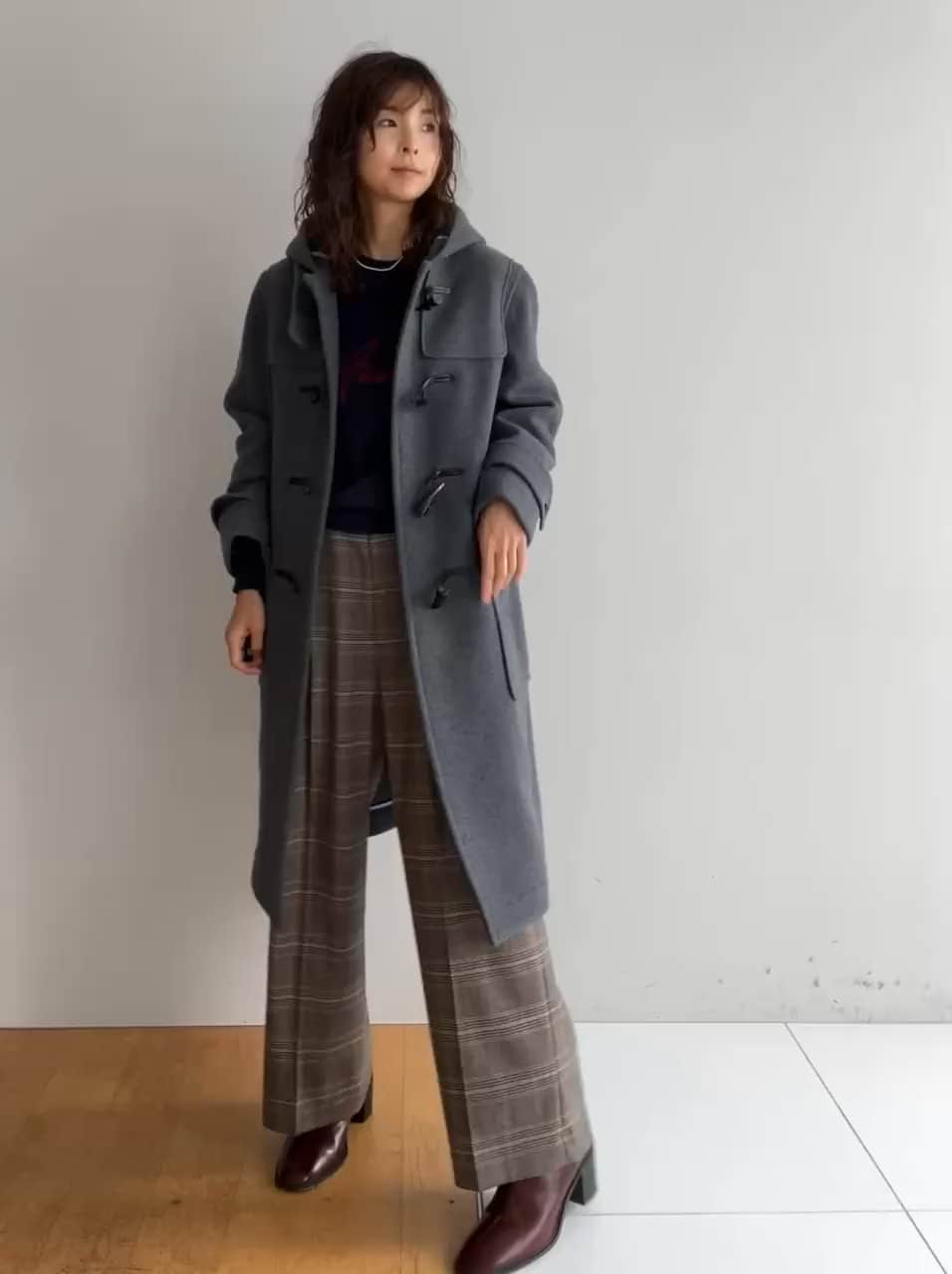 Superfineリサイクルメルトンダッフルコート（ダッフルコート