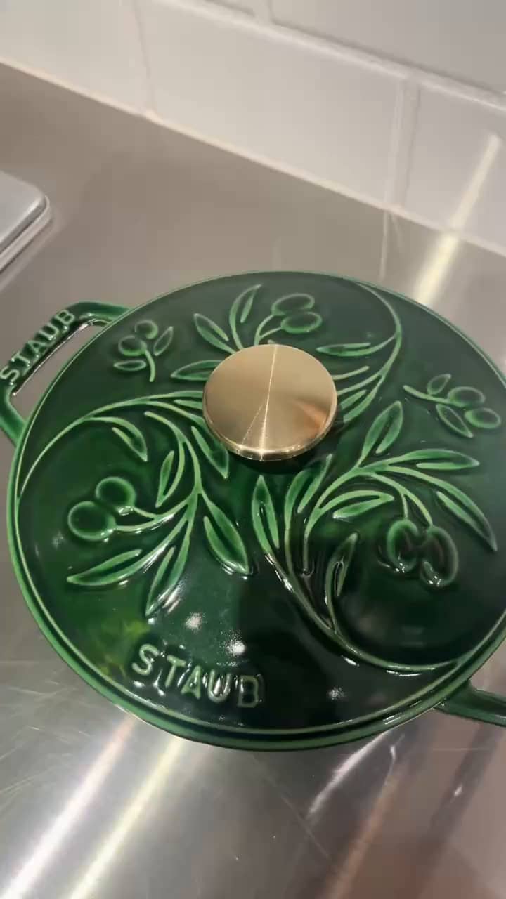 ◇Wa-NABE オリーブ S 16cm バジルグリーン ＜STAUB ストウブ＞（鍋