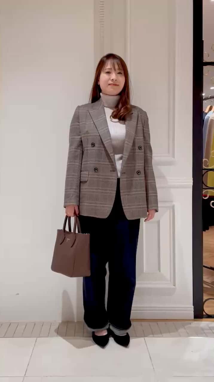 otonaMUSE 11月号掲載】サキソニーグレンチェックジャケット