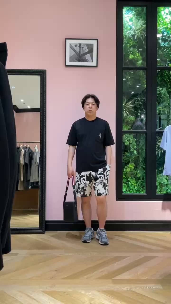ボタニカルプリント ハーフパンツ（ハーフパンツ