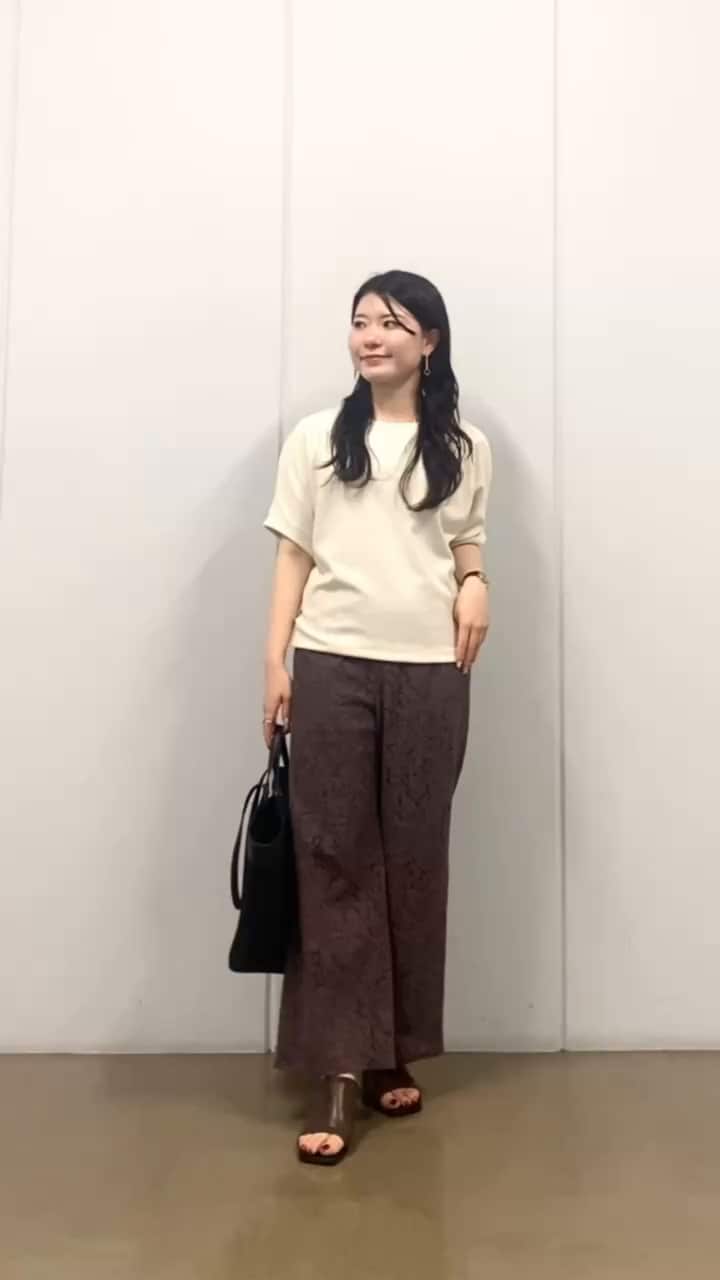 日本製／洗える／ウエストゴム】レースワイドパンツ（フル