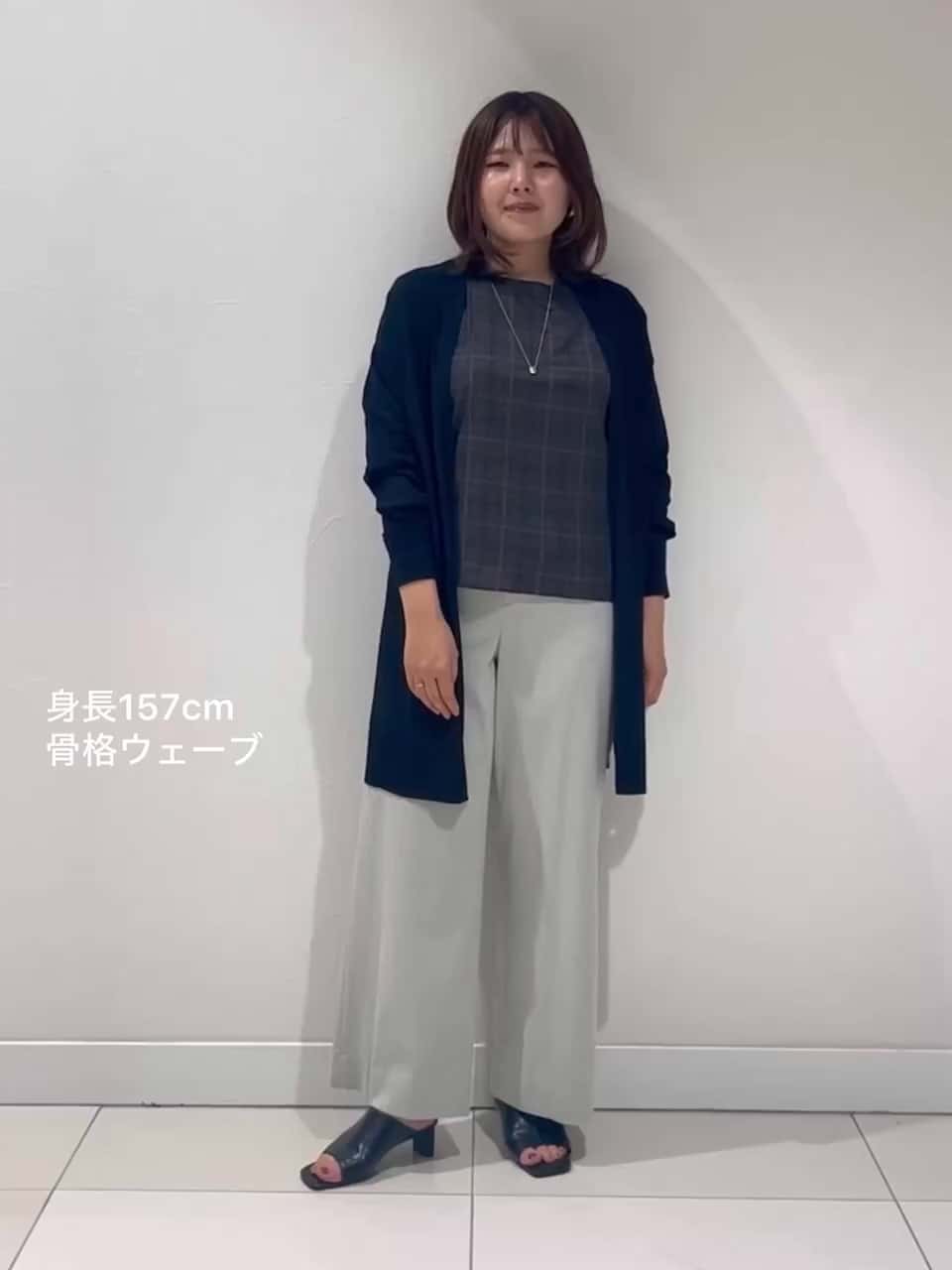 INDIVI / インディヴィ 【洗える／SETUP可能／超軽量】袖タックチェック柄ブラウス 洗える／SETUP可能／超軽量】袖タックチェック柄ブラウス