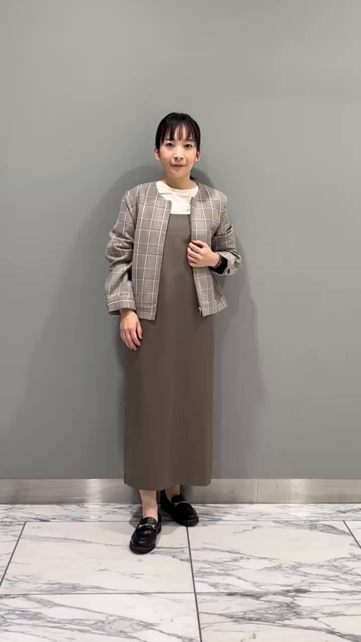 洗える／UVケア】グレンチェック柄リバーブルゾン（ブルゾン