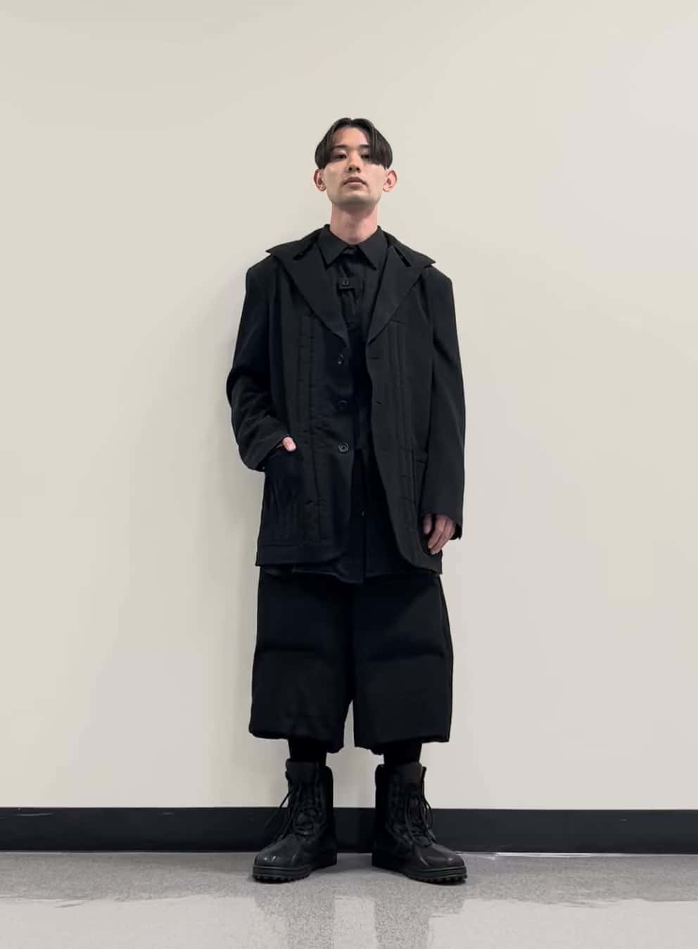 【ミツバチ】リボンハンサムジレ　ブラック STAFF STYLING｜THE SHOP YOHJI YAMAMOTO