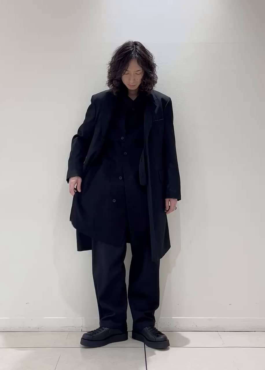 WIDE TWILL Z-TRENCH-STYLE BLOUSON(XS Black): Yohji Yamamoto POUR 